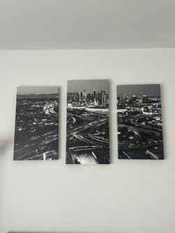Downtown LA Canvas Poster Set