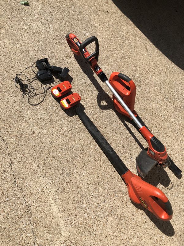 Black and decker 18 volt cordless weed eater and blowers for Sale in