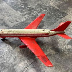 Vintage 1970’s Tin TWA Airplane Toy