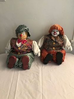 Large Sitting Clowns