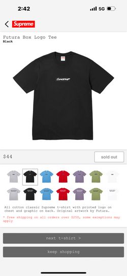 Futura Box Logo Size M (black)