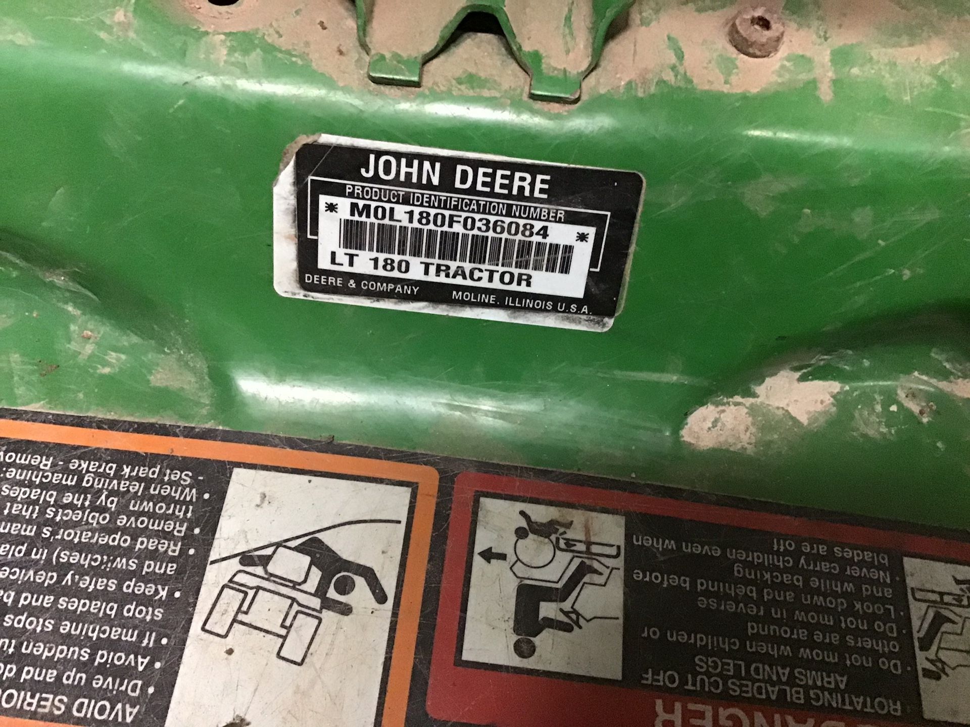 John Deere LT80 tractor parts
