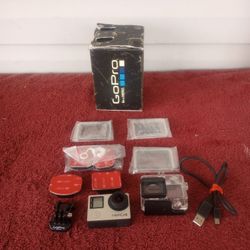 GoPro Hero 4 Digital Camera Camcorder Silver with accessories 