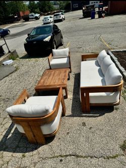Restoration Hardware Matira Outdoor Teak Living Set