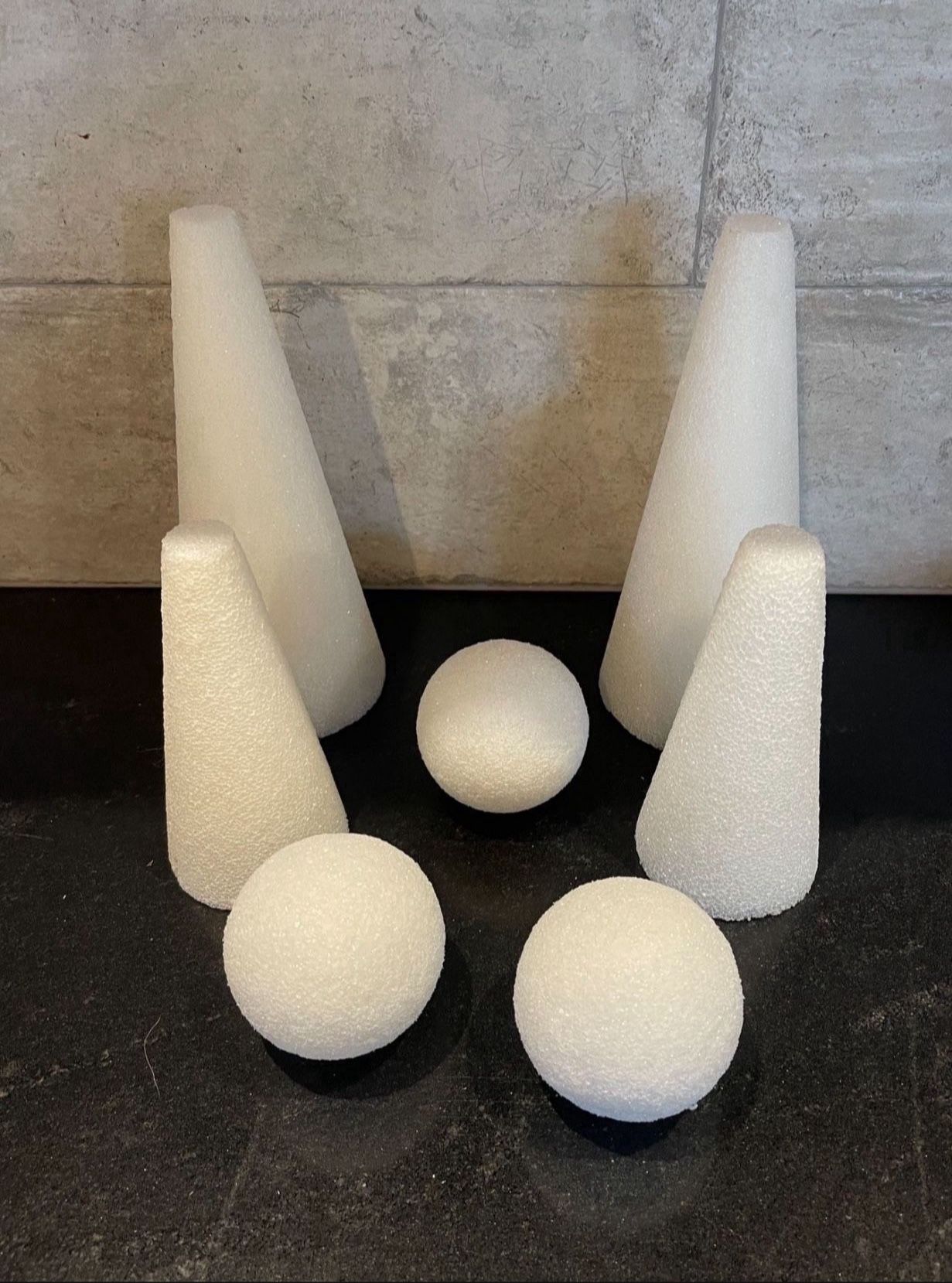 Styrofoam Cones And Balls