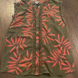 Womans Camo Green Leaf Shirt Size Medium By A New Day #17