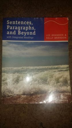 Sentences paragraphs and beyond English book mtsac mt sac book