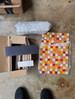 Glass Mosaic Tile Sheets Mixed Colors