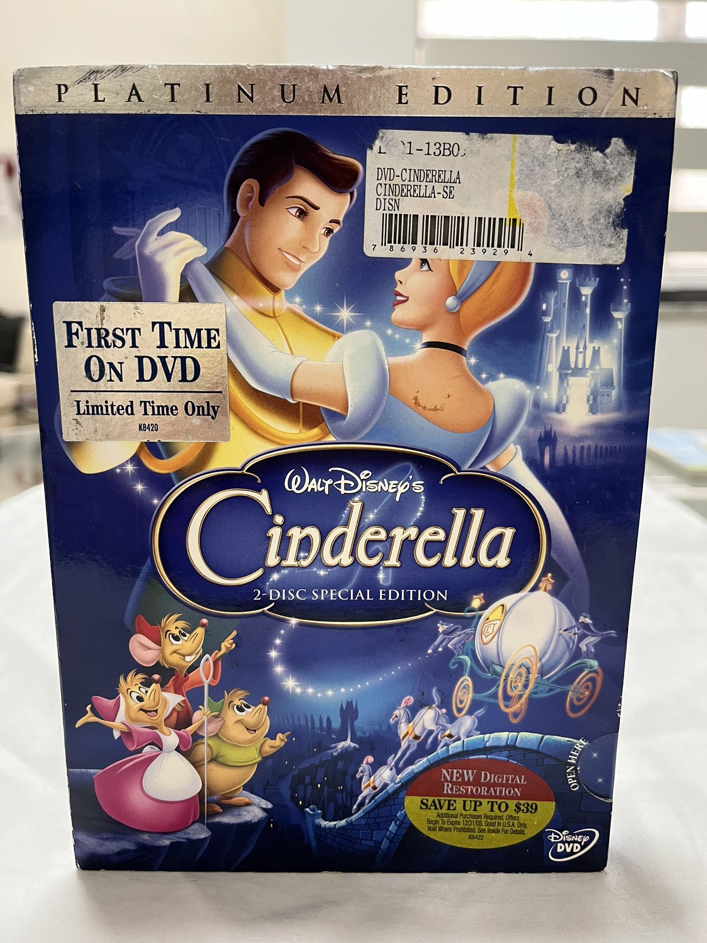 Walt Disnep’s Cinderella 2-Disc Special Platinum Edition 2005 DVD Release