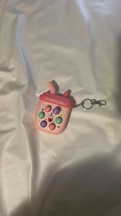 Bubble Tea Pop It Keychain Toy