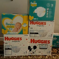 Pampers and huggies