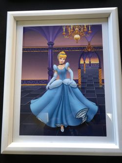 Cinderella disney framed art