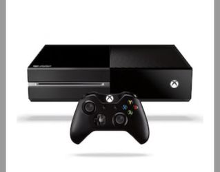 Black Xbox one with Kinect + one controller AND Madden 2018