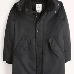 Abercrombie & Fitch Men’s Ultra Parka Jacket Black Size Medium
