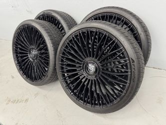 LIKE NEW 26 inch tis wheels wrapped in atturo az810 tires 295/30r26 tires