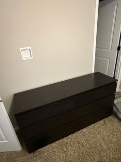 Dark Brown IKEA 6 drawer dresser