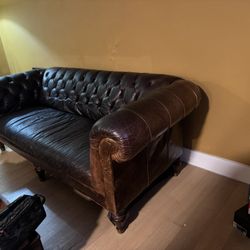 Restoration Hardware Chesterfield Sofa And Chaise 