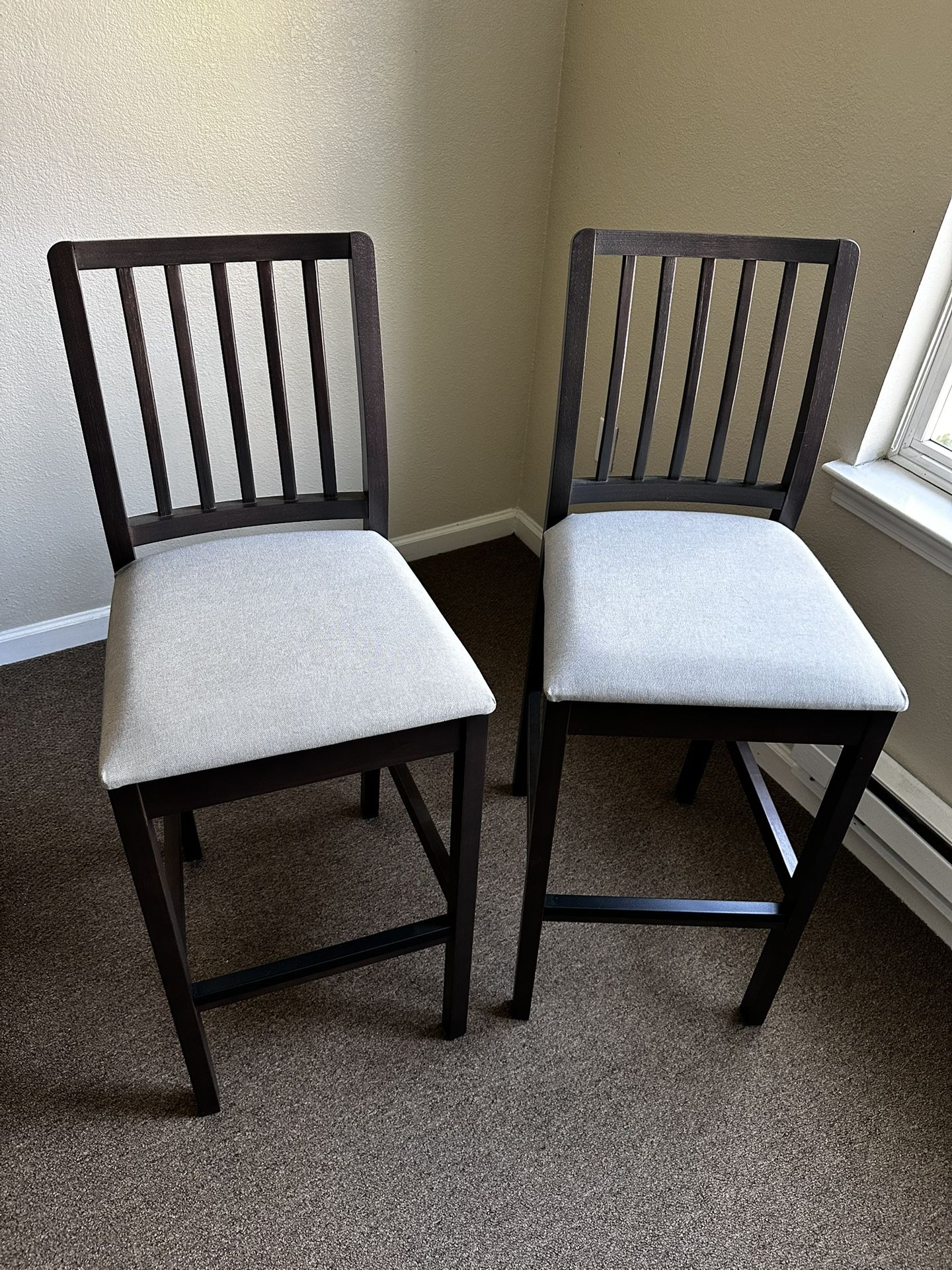 Set of (2) Bar Stools Chairs