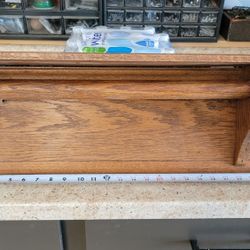 Oak Mantel / Towel Holder