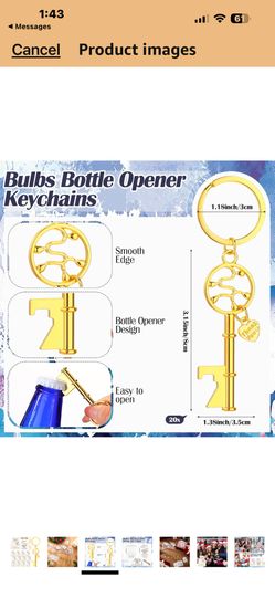Landical 40 Sets  Gifts Bulbs Bottle Opener Gold Keychain Coworkers Are Like Christmas Light Card Organza Bags Bulk Coworker Christm