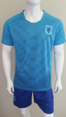 Holland Adult No Brand Blueish Soccer Uniform-Uniformes De Futbol