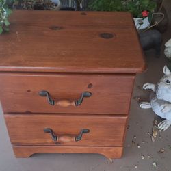 Vintage knotty pine mightstand 40's or 50's