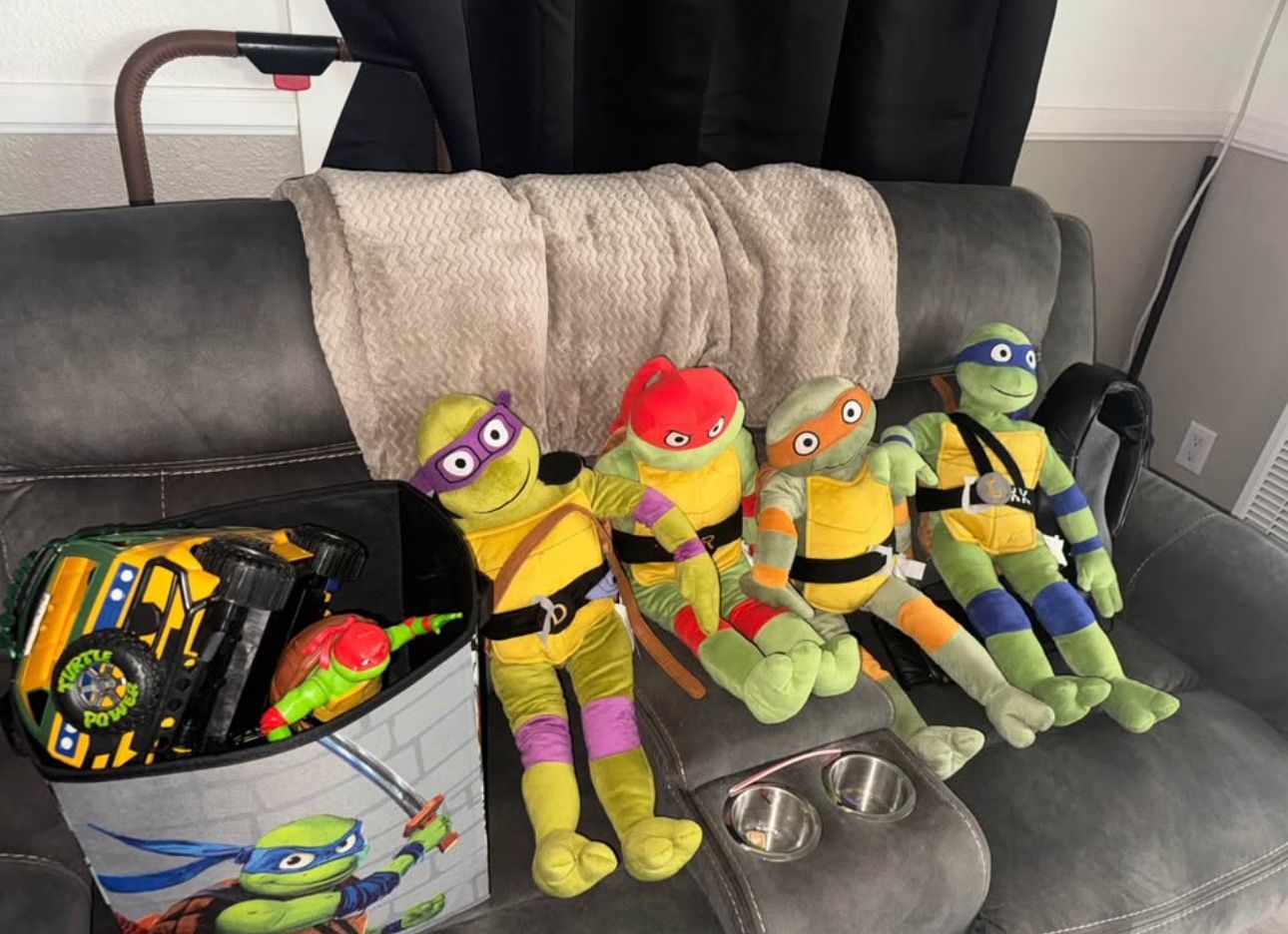 Ninja turtle toys/plushies