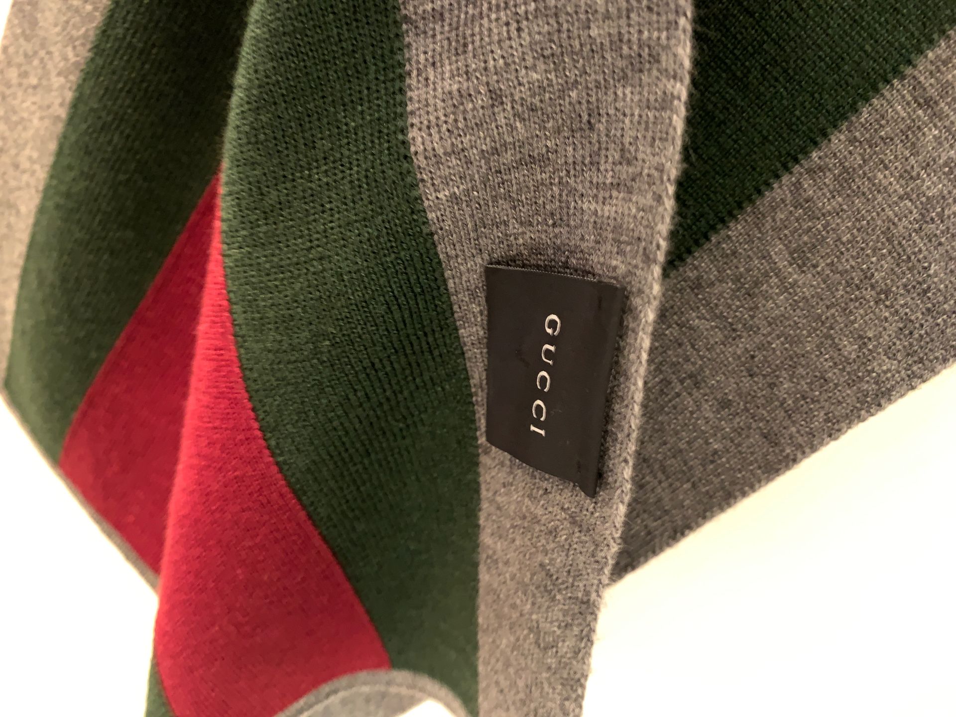 Gucci Classic Stripe Scarf 100% Authentic