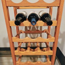 Handmade Solid Wood Wine Rack