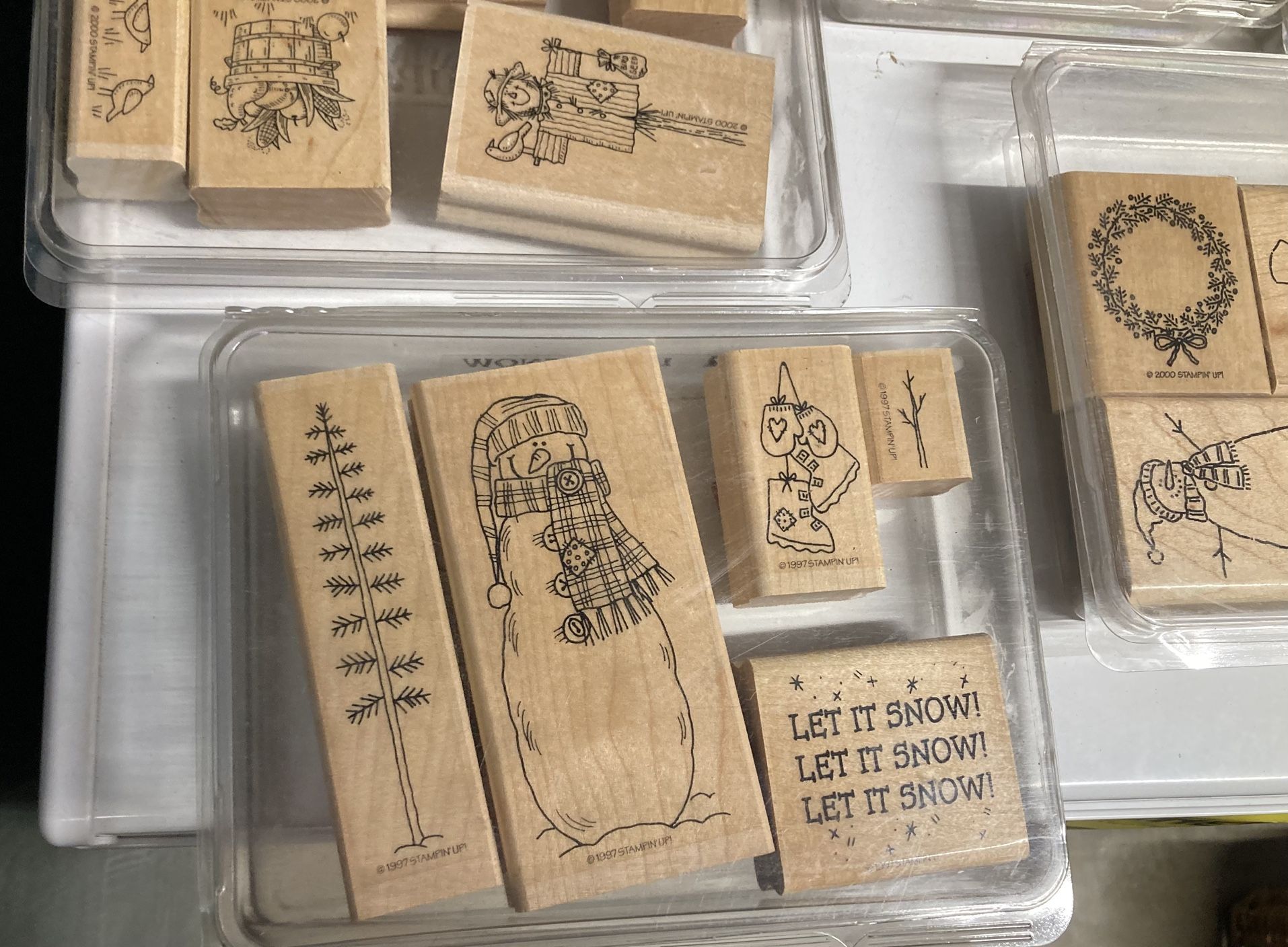 Rubber Stamps. Christmas Stamps .