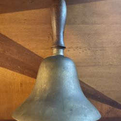 Antique Brass Teachers Bell