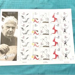 Alexander Calder USPS STAMP SHEET