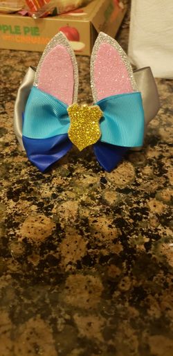 Zootopia hair bow