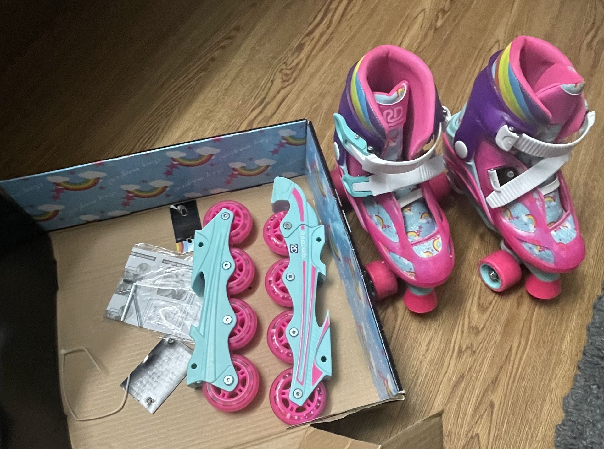 Girls skating boards