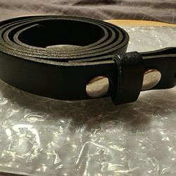 Black Real Leather Belt Made In ENGLAND 