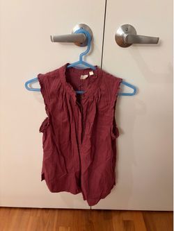 Nordstrom Mauve Button Tank Top