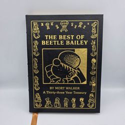 The Best of Beetle Bailey by Mort Walker Signed Easton Press 2007 +Certificate