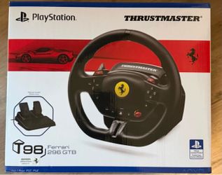 Thrustmaster T98 Ferrari racing wheel+ pedals (ps5,ps4,pc)