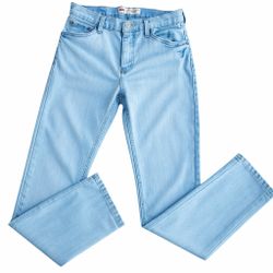 Levi’s 511 Slim Boys 18 Reg 29x31 Light Wash Denim Jeans Faded Blue Stretch Classic