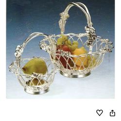 Silver Plated Grape Baskets