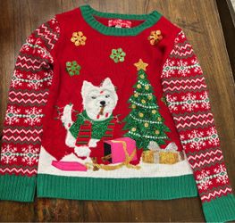 33 Degrees Ugly Christmas Sweater with Dog