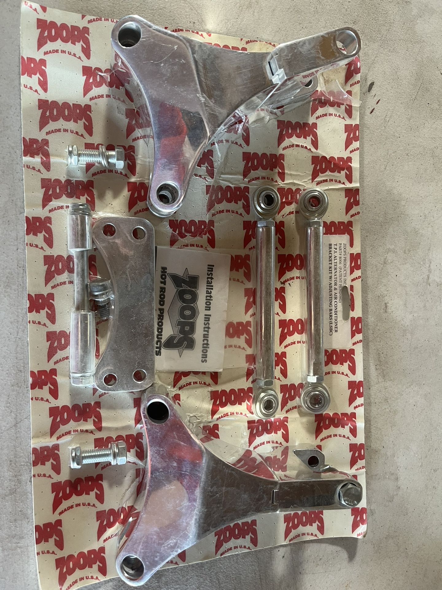 T.p.I. Billet Alternator And Air Conditioning Bracket Kit