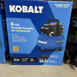 Kobalt 6-gal Portable Pancake Air Compressor 