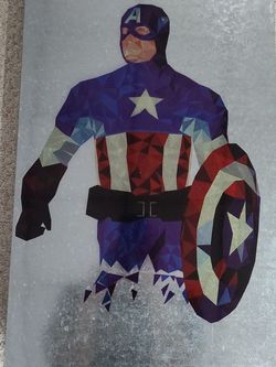 Captain America Steel Print