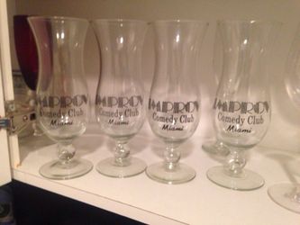 Set of 4 Improv Miami Cocktail Glasses
