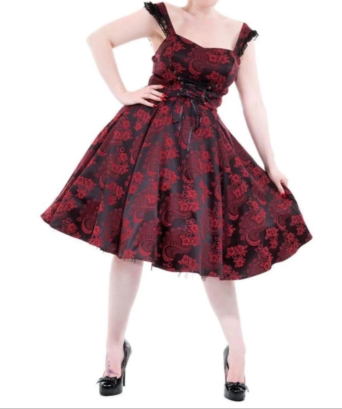 Orchid Bloom 6671 Byzantine Dress in Red