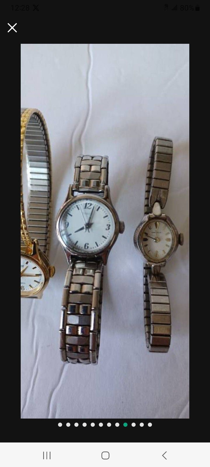 B: Timex Women's Watch Silver Tone Jewelry