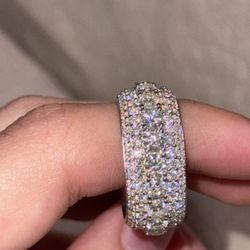 Men Ring Moissanite Silver S925