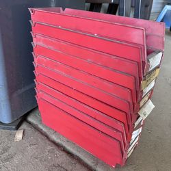 Organizer trays bolt bins