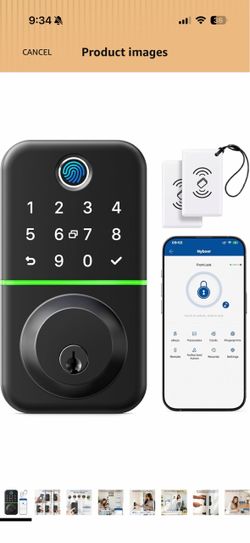 Brand new Smart Keypad Deadbolt Door Lock with Fingerprint for Front Door 7 in 1